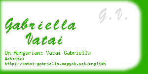 gabriella vatai business card